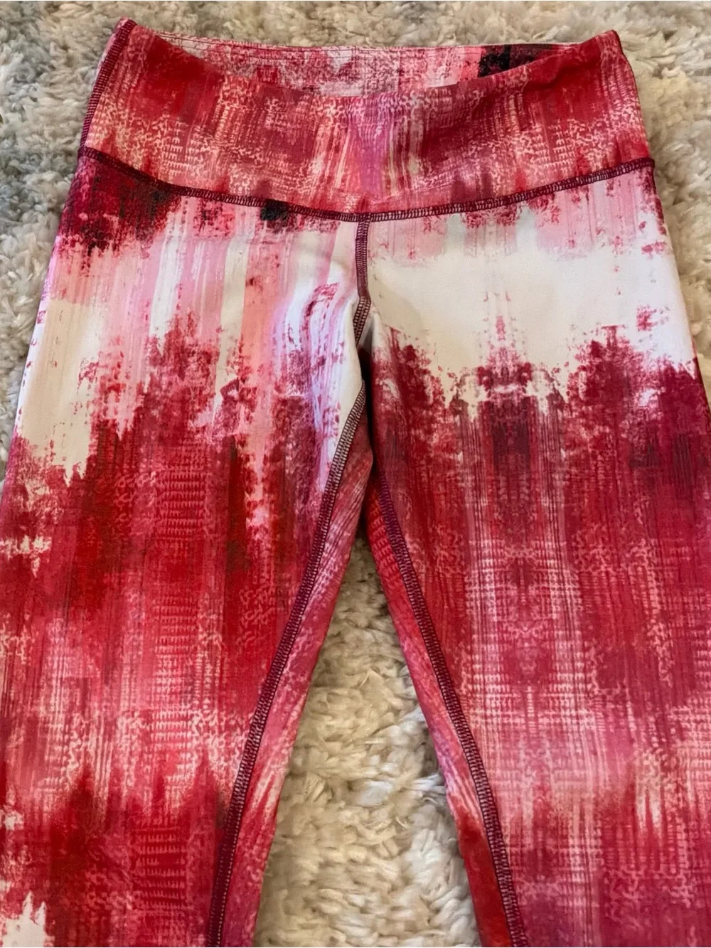 #46 ALO Yoga Pink Airbrush Dessert Sunset Leggings Size S